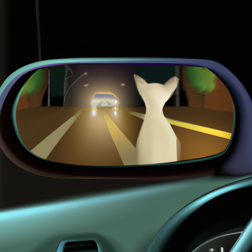 a-man-looking-car-rear-view-mirror-a-sad-siamese-cat-on-the-behind-road-when-drive-night-in-the-backgrounddigital-3d-vector
